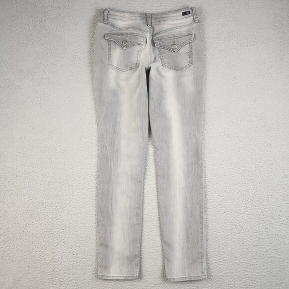 Jessica Simpson Jeans Women's 29 Malibu Skinny Gray Stretch Denim Pants - Picture 2 of 11